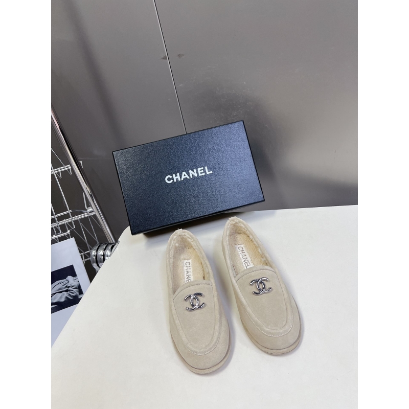 Ch*el leather shoes